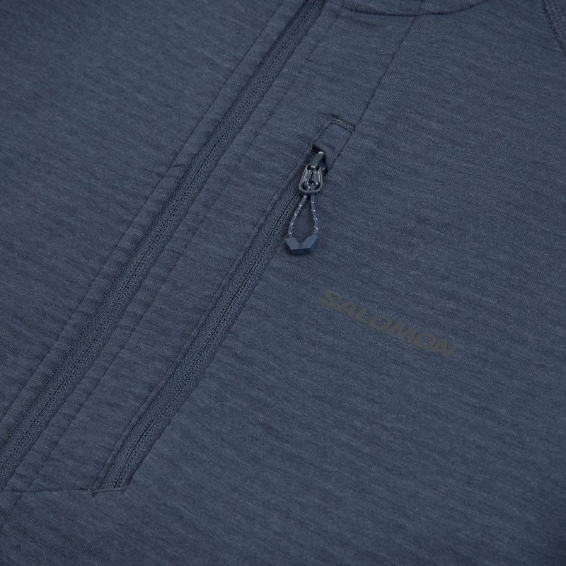 Dámska fleecová mikina Salomon Lightwarm Full Zip blue nights 7