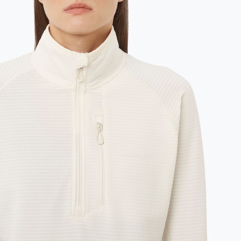 Dámska trekingová mikina Salomon Essential Lightwarm Half Zip whisper white 3