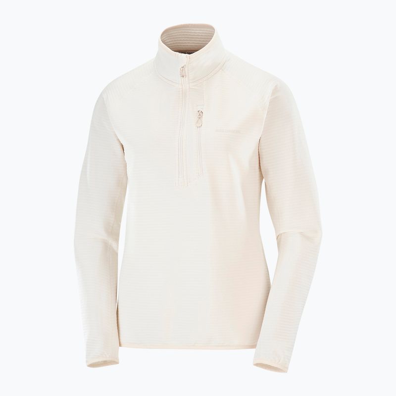 Dámska trekingová mikina Salomon Essential Lightwarm Half Zip whisper white 5