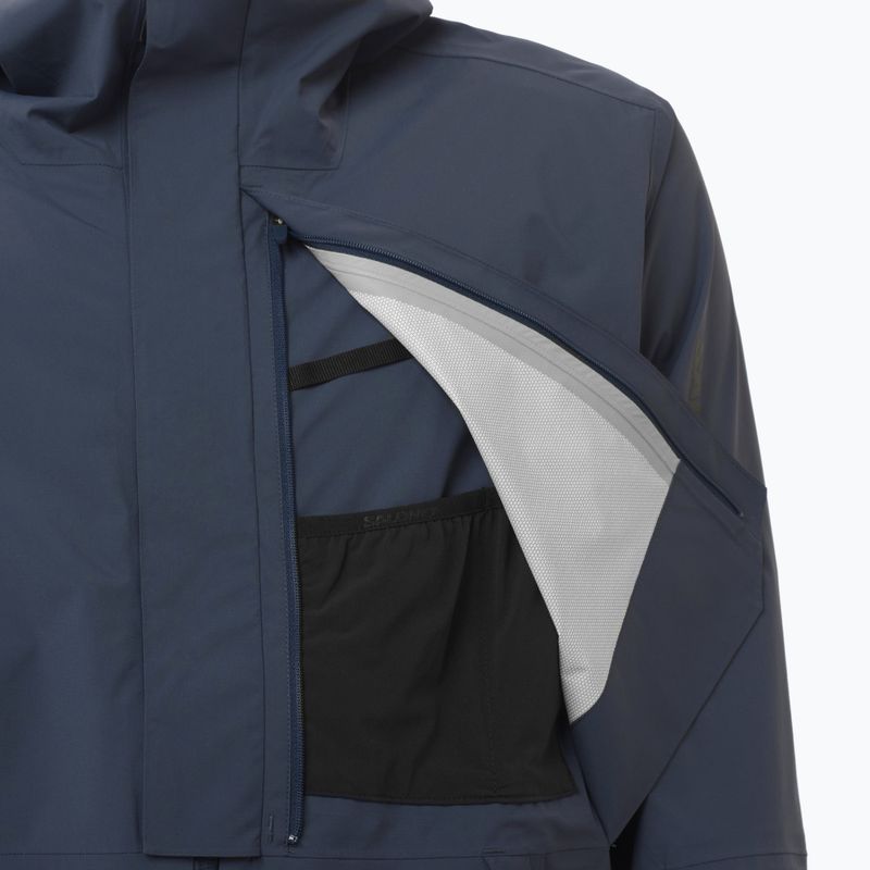 Pánska softshellová bunda Salomon Outherpath Pro 2.5 l blue nights 5