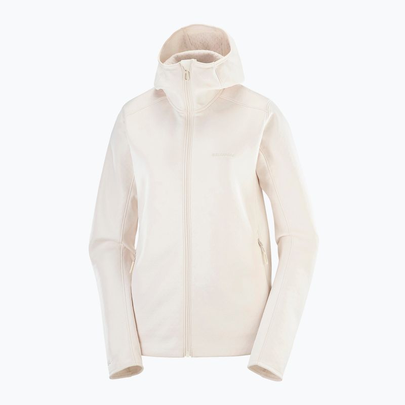 Dámska mikina Salomon Outline Warm Fleece Hoodie whisper white 4