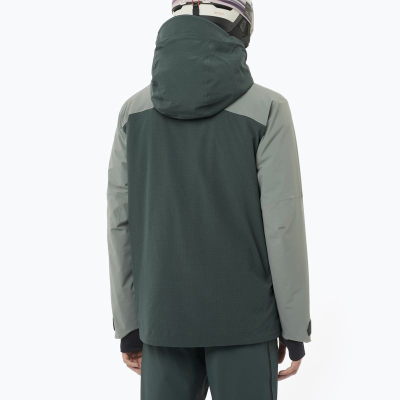 Pánska lyžiarska bunda Salomon Spectral green gables/sedona 2