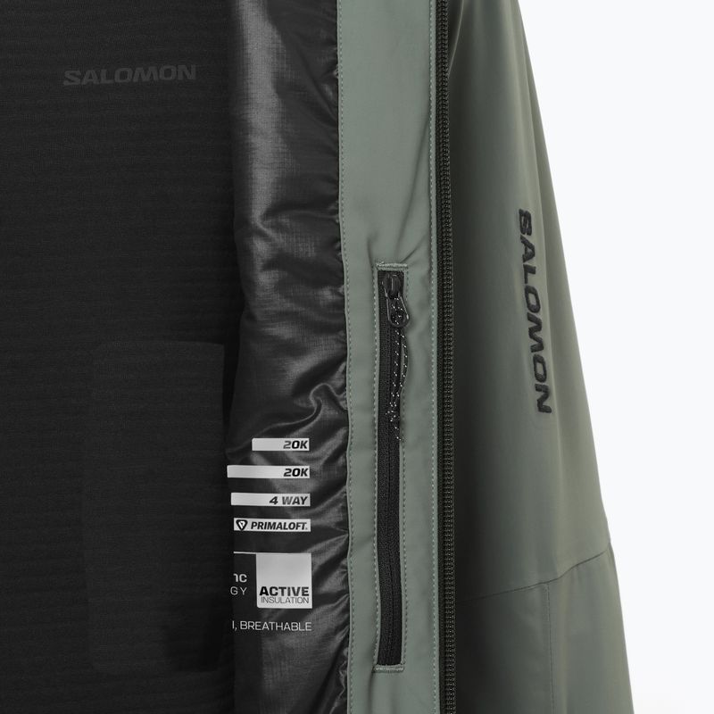 Pánska lyžiarska bunda Salomon Spectral green gables/sedona 8