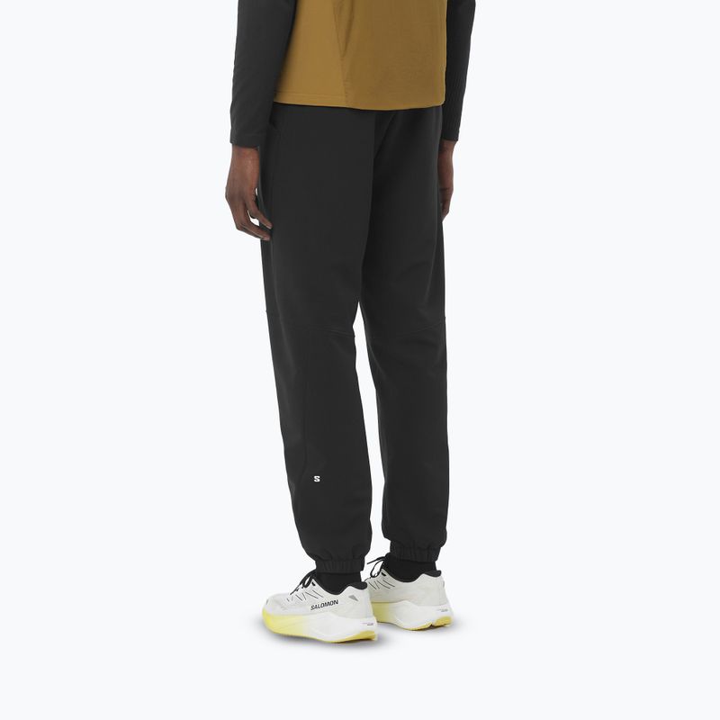 Pánske bežecké nohavice Salomon Shakeout Hexaflow deep black 2