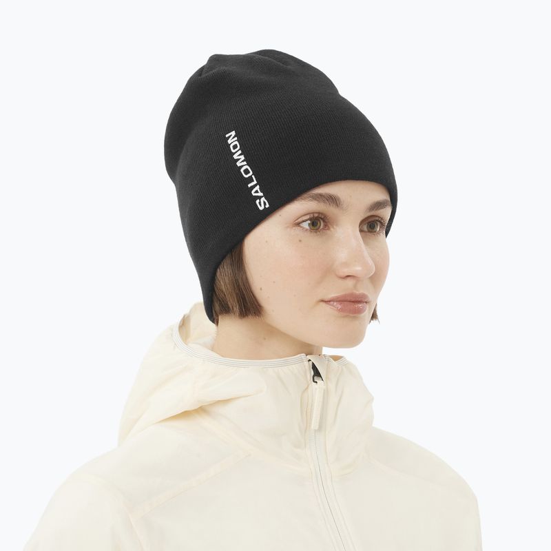 Zimná čiapka Salomon Graphic deep black 3