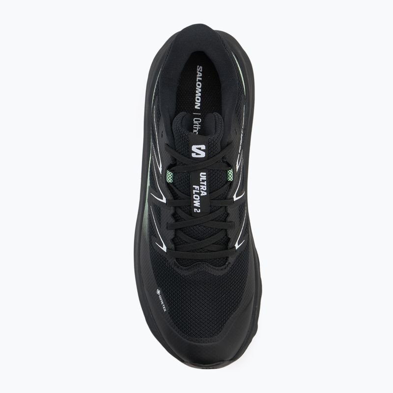 Pánske bežecké topánky Salomon Ultra Flow 2 GTX black/black/patina green 5