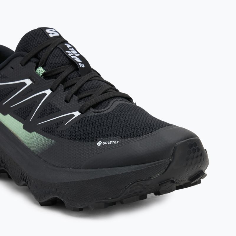 Pánske bežecké topánky Salomon Ultra Flow 2 GTX black/black/patina green 7