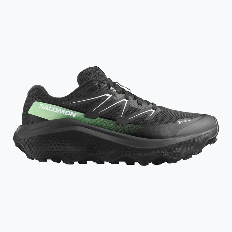 Pánske bežecké topánky Salomon Ultra Flow 2 GTX black/black/patina green 8