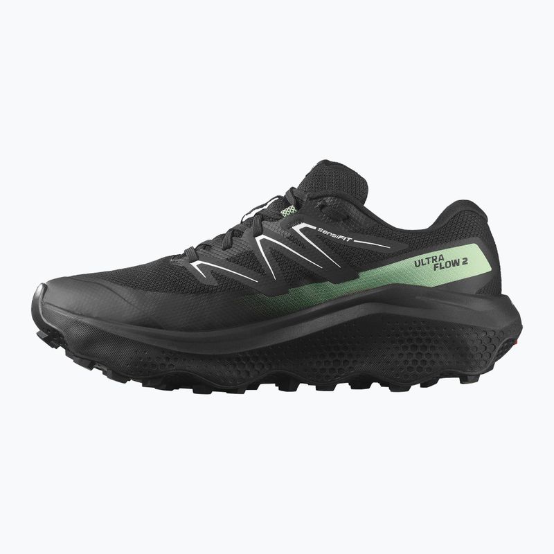 Pánske bežecké topánky Salomon Ultra Flow 2 GTX black/black/patina green 9