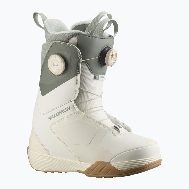 Dámske snowboardové topánky Salomon Kiana Dual Boa W vanillaice/agave green/clearly aqua 6