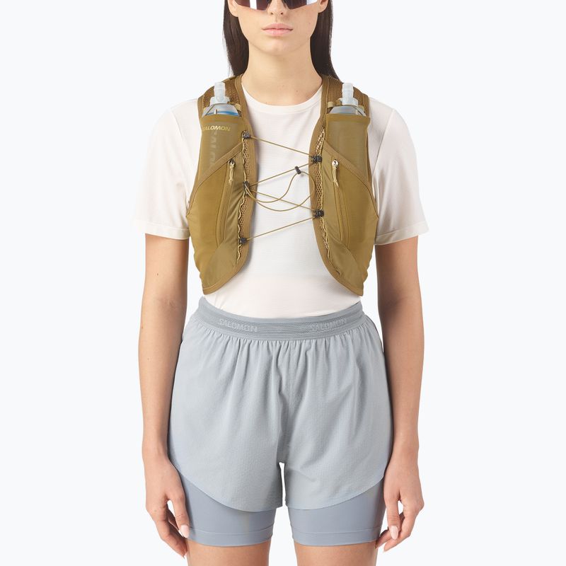 Bežecká vesta Salomon Active Skin 12 Set brilliant olive/willow 3