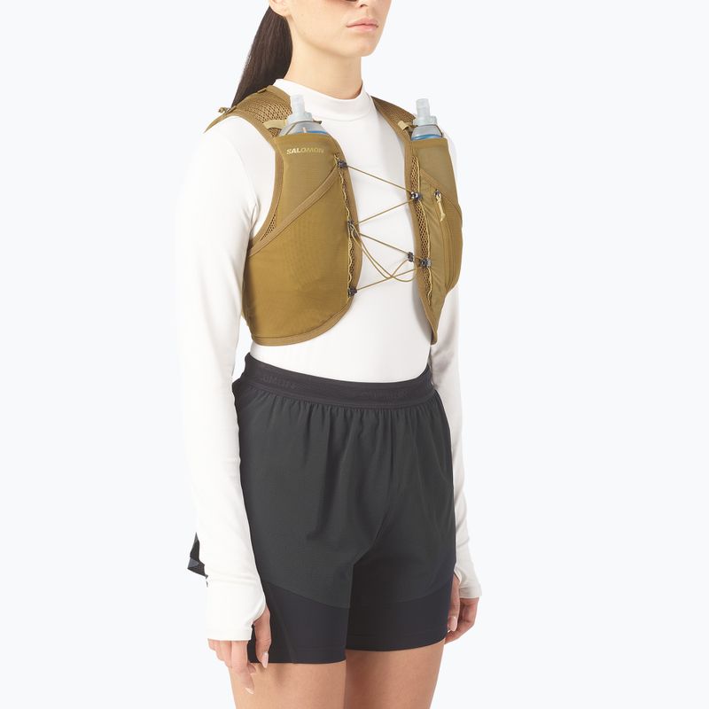 Bežecká vesta Salomon Active Skin 8 Set brilliant olive/willow 3