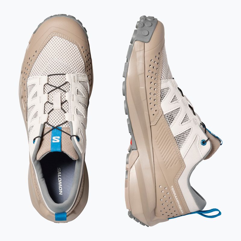 Pánske turistické topánky Salomon Techamphibian 5 rainy day/desert tan/mykonos blue 6