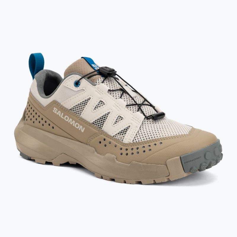 Pánske turistické topánky Salomon Techamphibian 5 rainy day/desert tan/mykonos blue 2