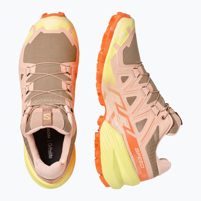 Dámske bežecké topánky Salomon Speedcross 6 burro/sunny lime/almond cream 6
