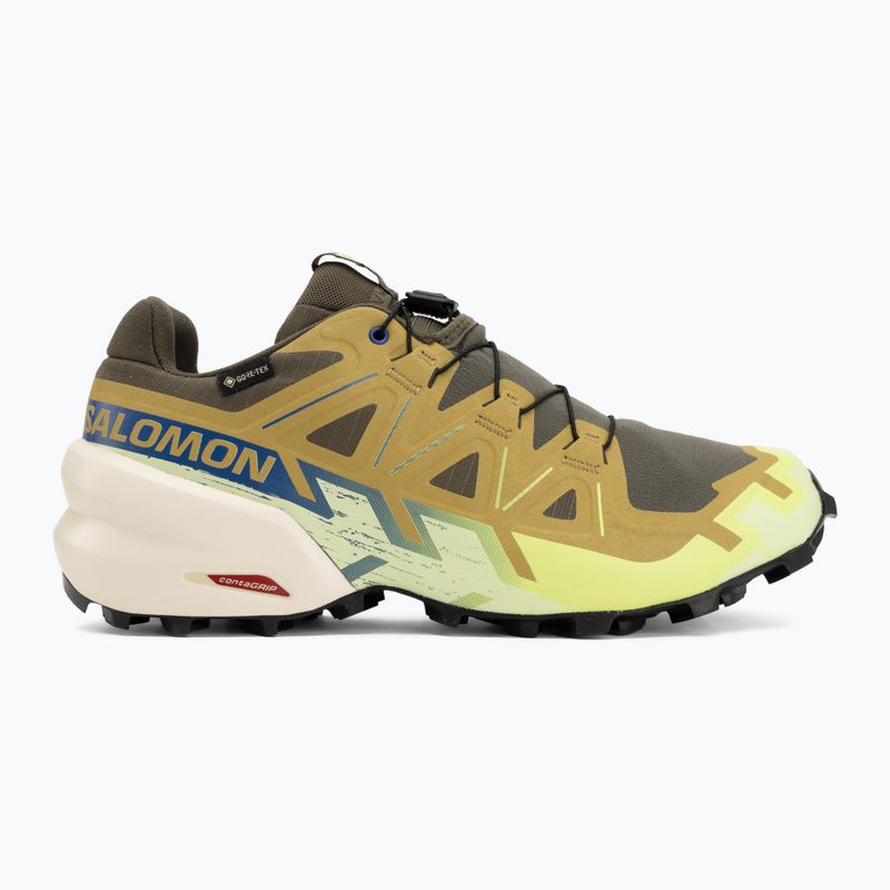 Pánske bežecké topánky Salomon Speedcross 6 GTX grape leaf/aspargus green 2