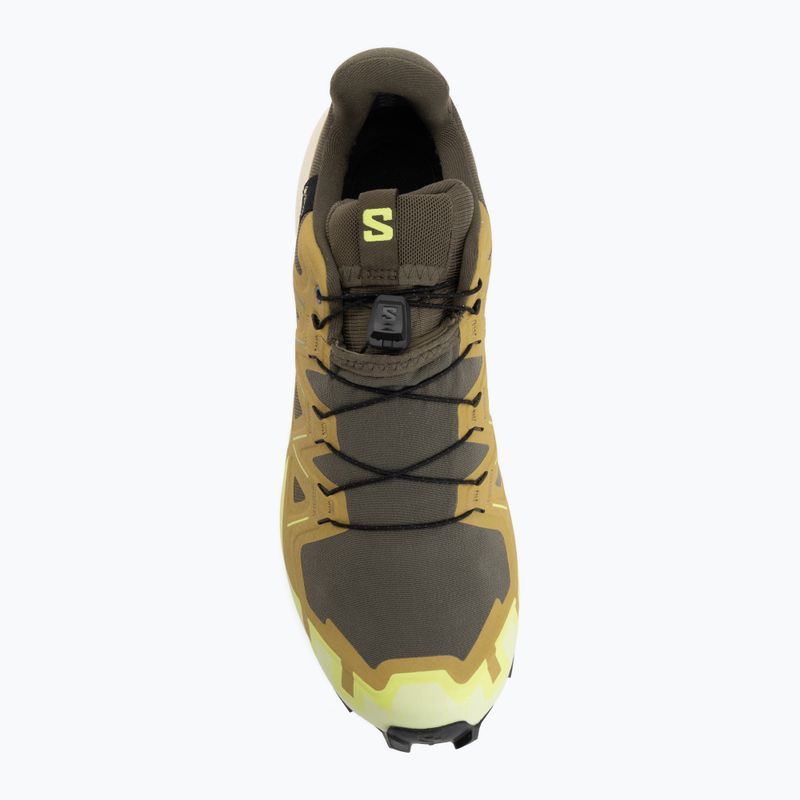Pánske bežecké topánky Salomon Speedcross 6 GTX grape leaf/aspargus green 5