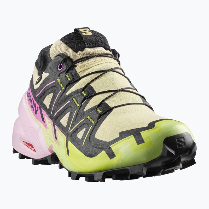 Dámske bežecké topánky Salomon Speedcross 6 GTX bog/dawn pink 2