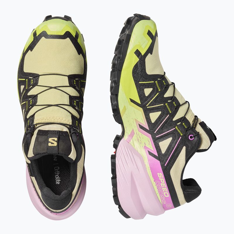 Dámske bežecké topánky Salomon Speedcross 6 GTX bog/dawn pink 4