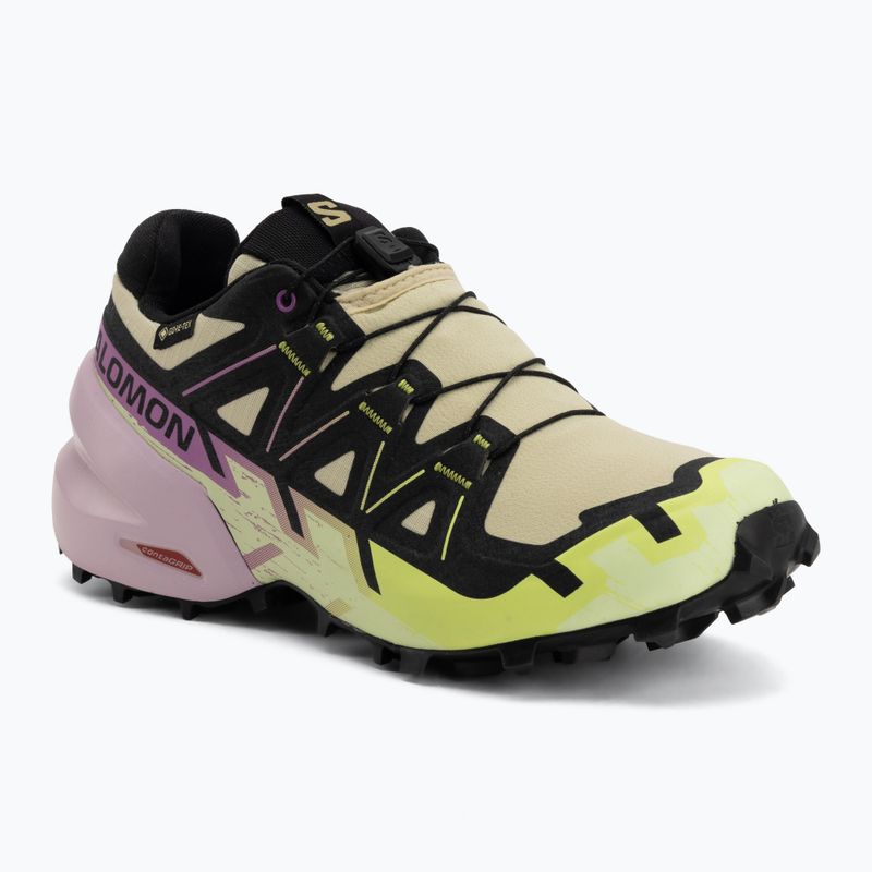 Dámske bežecké topánky Salomon Speedcross 6 GTX bog/dawn pink