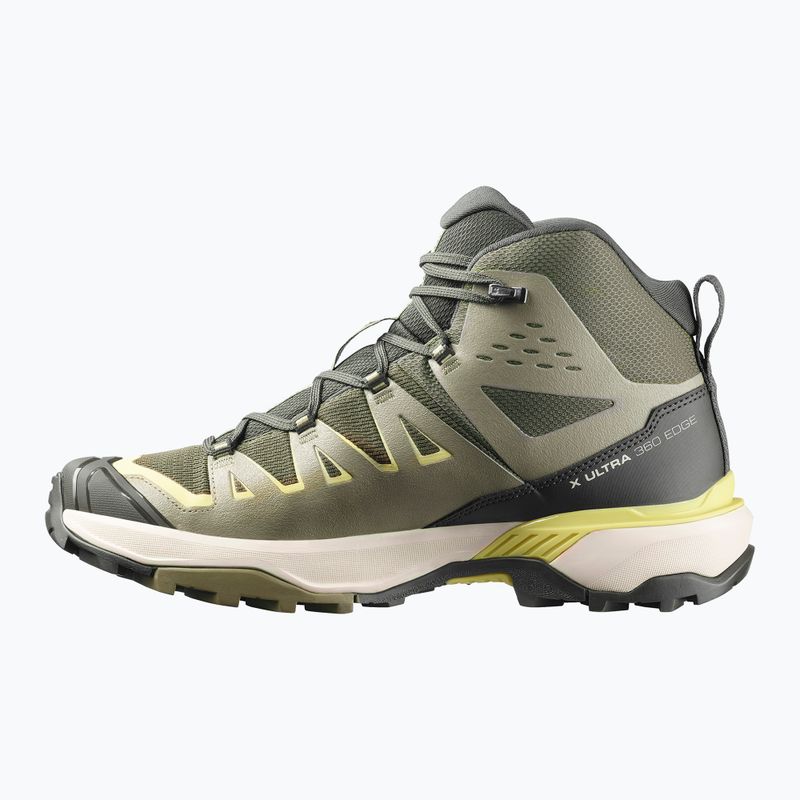 Pánske trekingové topánky Salomon X Ultra 360 Edge Mid GTX olive night/aloe 2