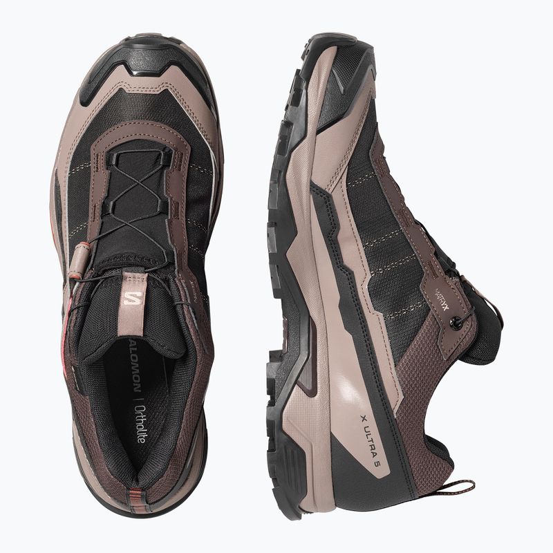 Pánske trekingové topánky Salomon X ULTRA 5 GTX black coffee/walnut/arabian 5