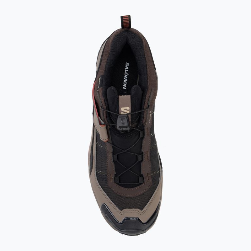 Pánske trekingové topánky Salomon X ULTRA 5 GTX black coffee/walnut/arabian 5