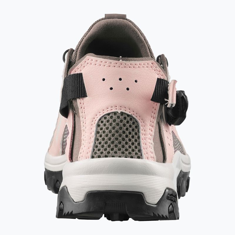 Dámske turistické topánky Salomon Techamphibian 5 walnut/tapioca/clearly aqua 4