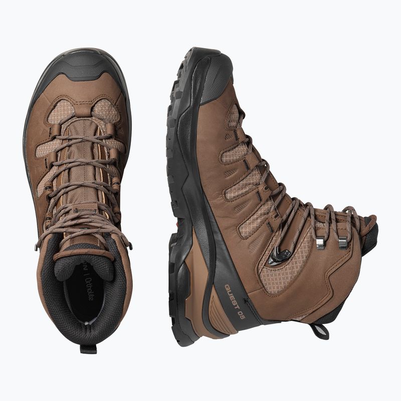 Pánske turistické topánky Salomon Quest 5 GTX dark earth/black 6