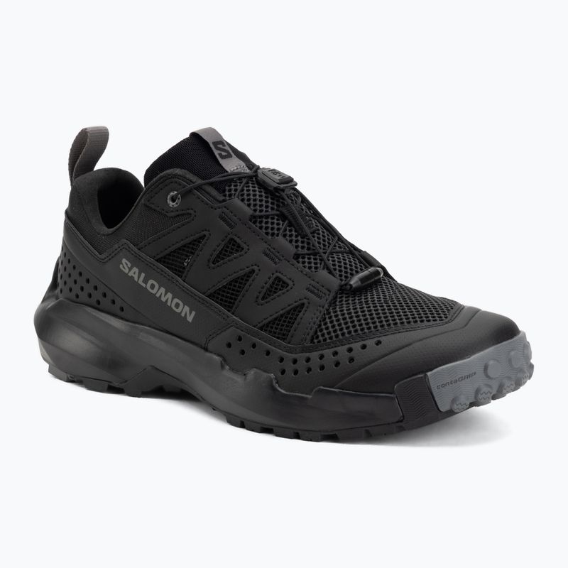 Pánske turistické topánky Salomon Techamphibian 5 black/black/castlerock