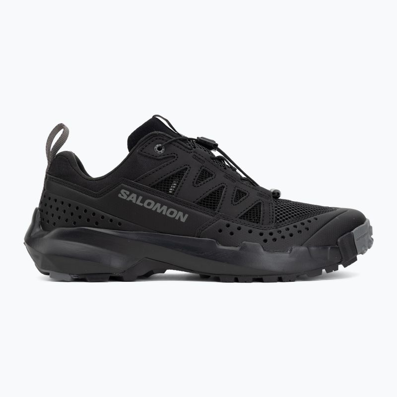 Pánske turistické topánky Salomon Techamphibian 5 black/black/castlerock 2