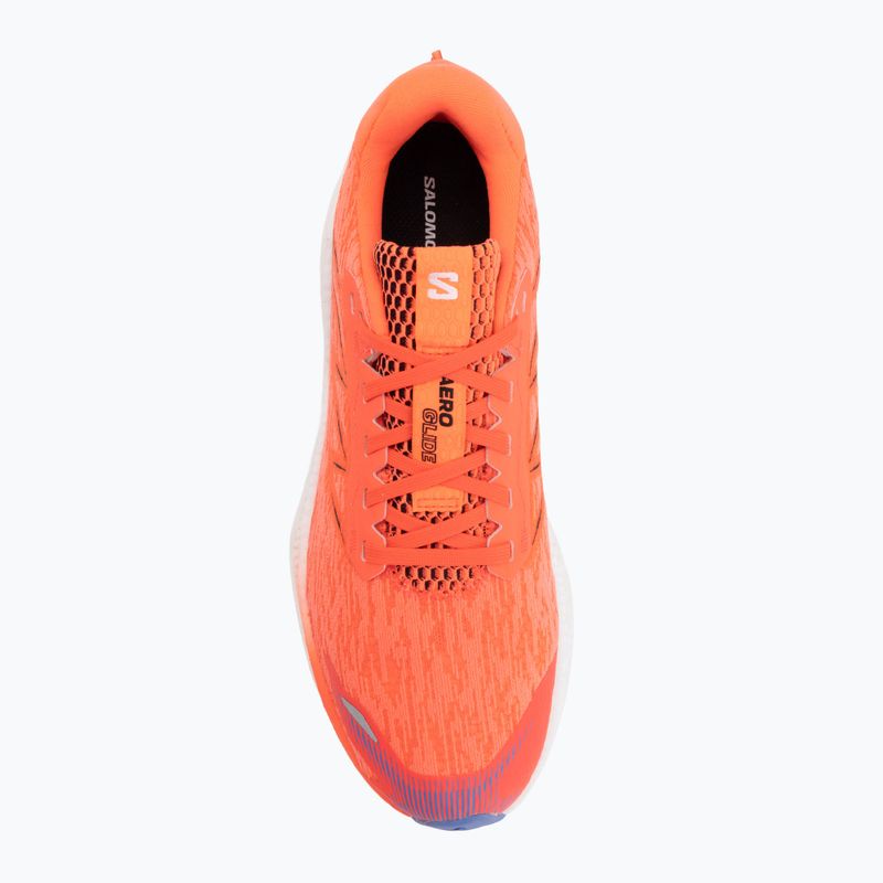 Pánske bežecké topánky Salomon Aero Glide 4 neon flame/white/persia 5