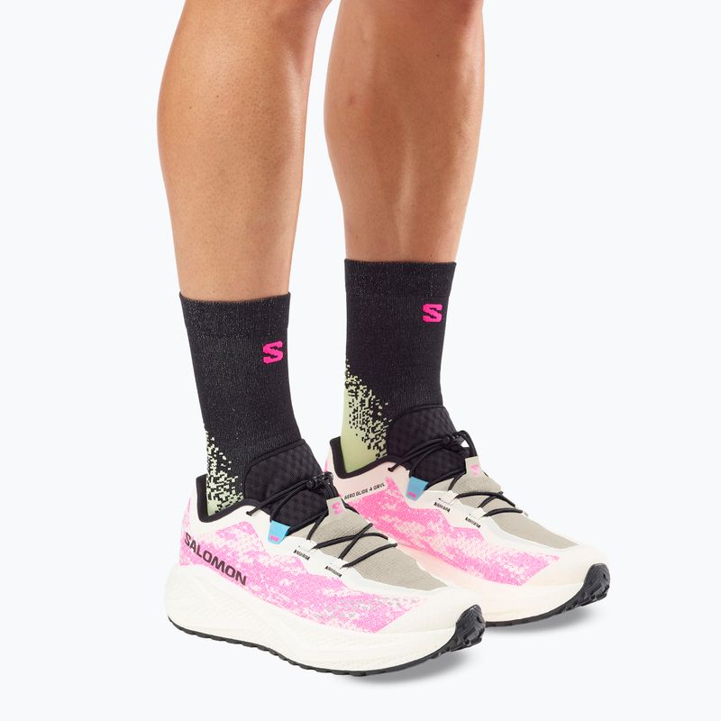 Pánske bežecké topánky Salomon Aero Glide 4 GRVL vanilla ice/knockout pink/black 12
