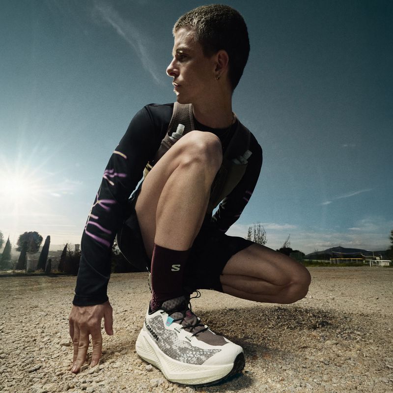 Pánske bežecké topánky Salomon Aero Glide 4 GRVL vanilla ice/black/iron 10