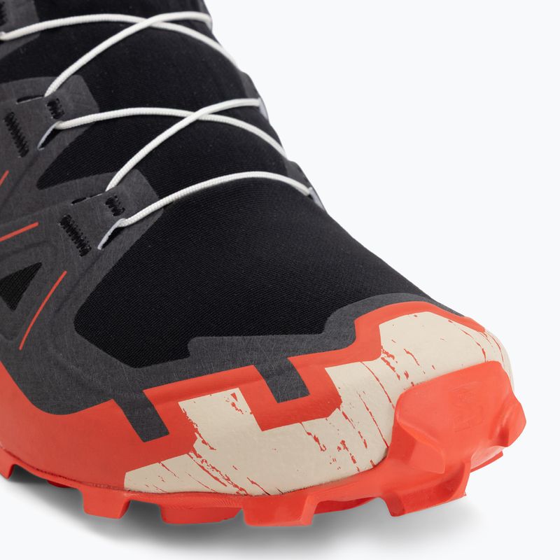 Pánske bežecké topánky Salomon Speedcross 6 black/fiery red/almond milk 7