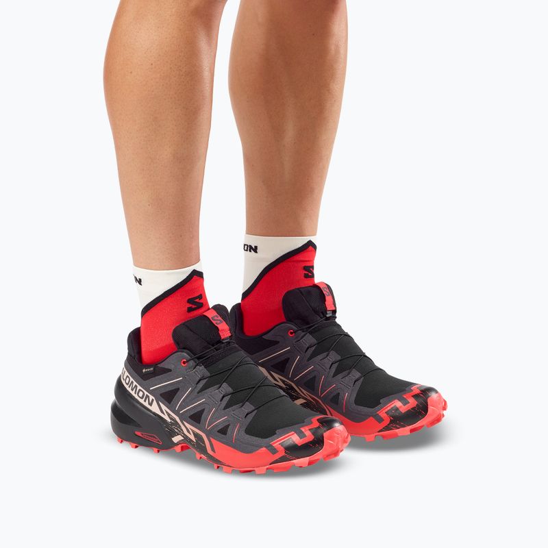 Pánske bežecké topánky Salomon Speedcross 6 GTX black/fiery red 6