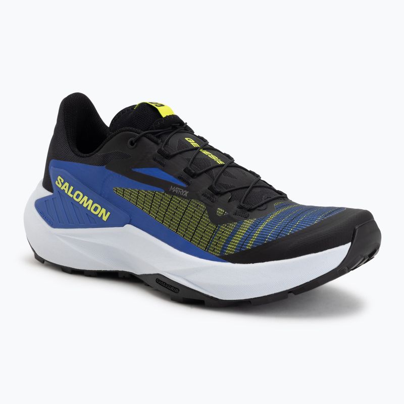 Pánske bežecké topánky Salomon Genesis black/acid lime/bluing