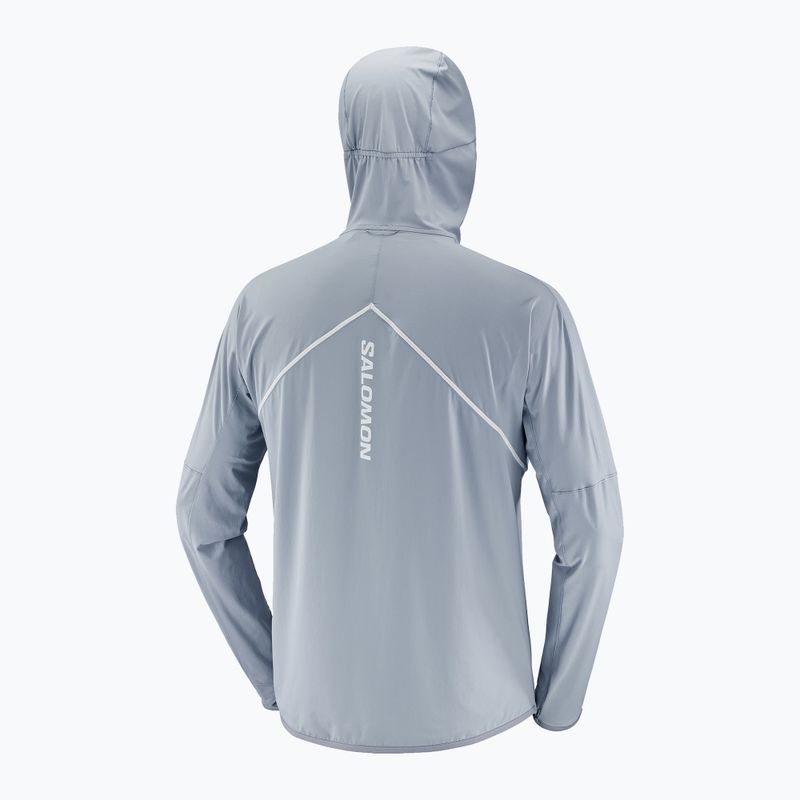 Pánska bežecká bunda Salomon Sense Aero Hybrid Half Zip Hooded trade winds 8