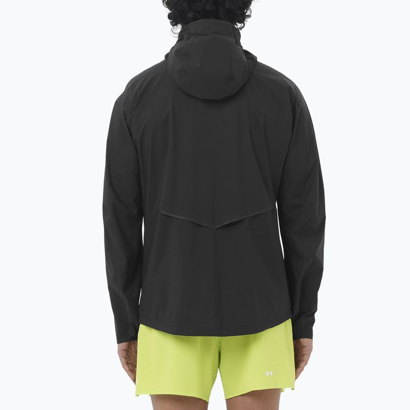 Pánska bežecká bunda Salomon Bonatti Waterproof dee black 2