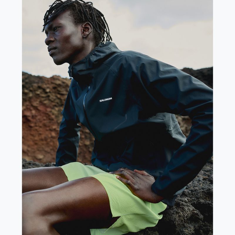 Pánska bežecká bunda Salomon Bonatti Waterproof dee black 8