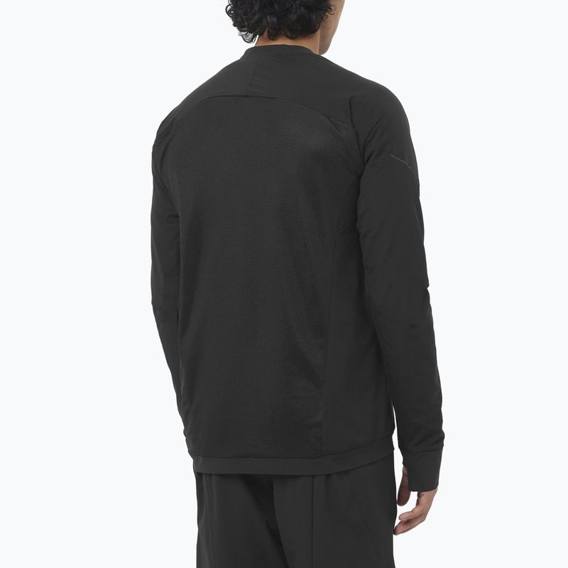 Pánska bežecká mikina Salomon Ultra Fleece Deep Black 2