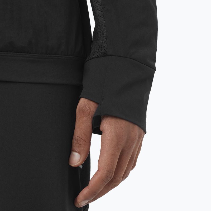 Pánska bežecká mikina Salomon Ultra Fleece Deep Black 6