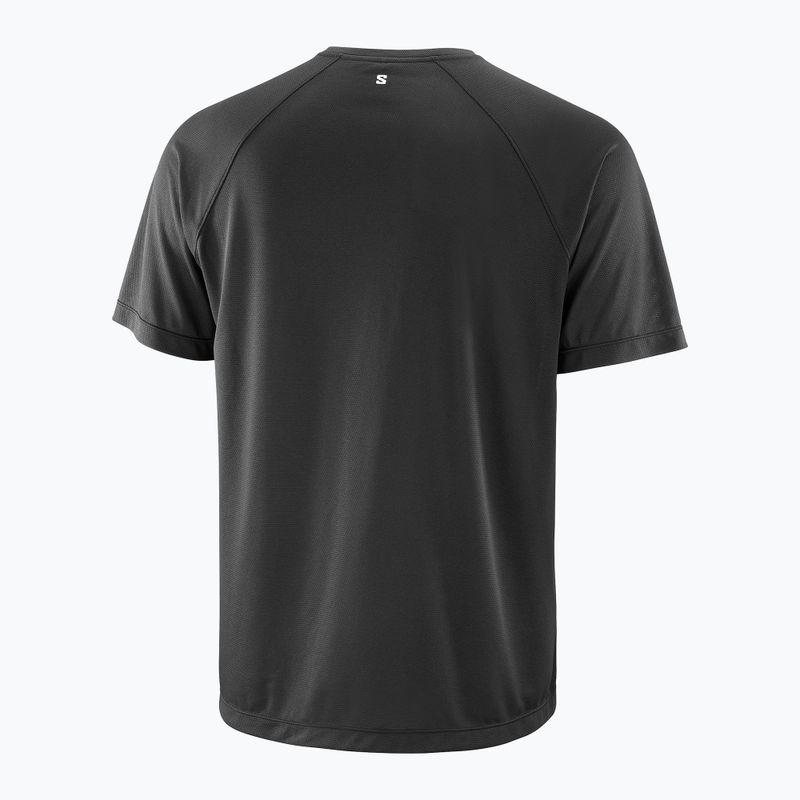 Pánske bežecké tričko Salomon Shakeout Core GFX deep black 4