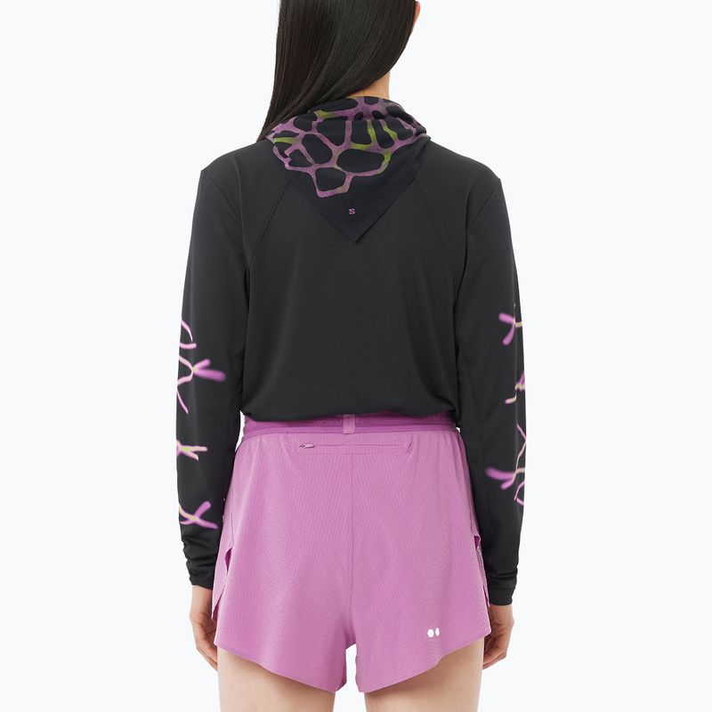 Dámske bežecké tričko longsleeve Salomon Shakeout Core deep black 2