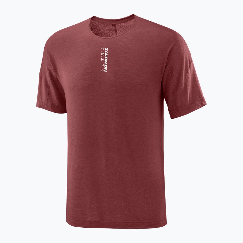 Pánske bežecké tričko  Salomon Ultra Tee syrah 5