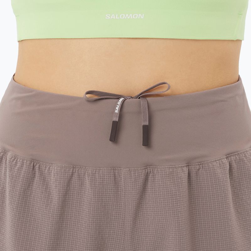 Dámske bežecké šortky Salomon Sense Aero Stow 4" iron 4