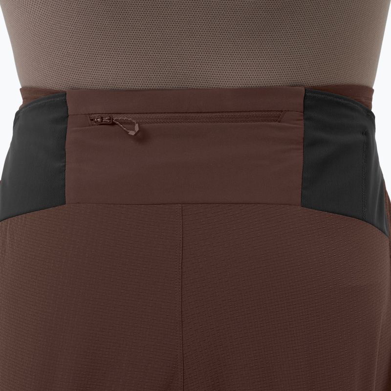 Pánske bežecké šortky Salomon Sense Aero Stow 5" coffee bean 5