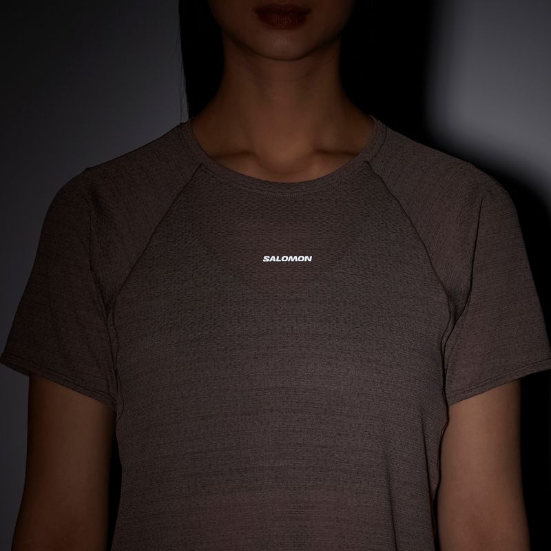 Dámske bežecké tričko Salomon Shakeout Air Cropp iron 4