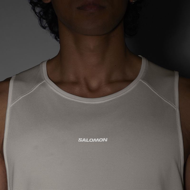 Pánske tričko Salomon Shakeout Core whisper white 4