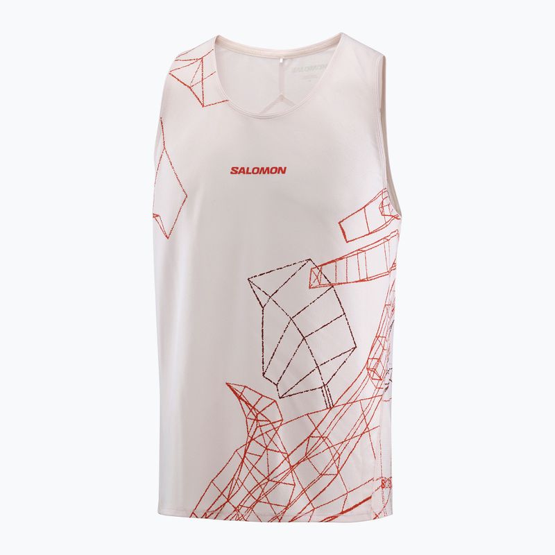 Pánske bežecké tričko Salomon S/Lab Speed Tee lilac ash/fiery red 4